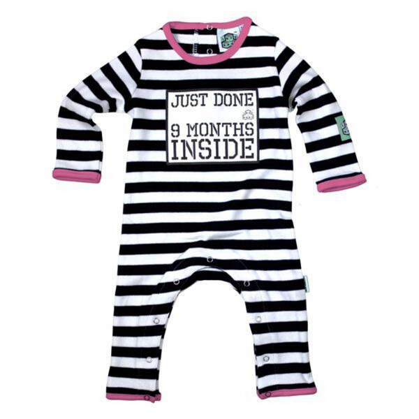 Funny Baby Grow – Just Done 9 Months Inside® | Organic Cotton | Lazy Baby®