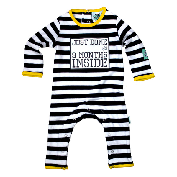 Funny Baby Grow – Just Done 9 Months Inside® | Organic Cotton | Lazy Baby®