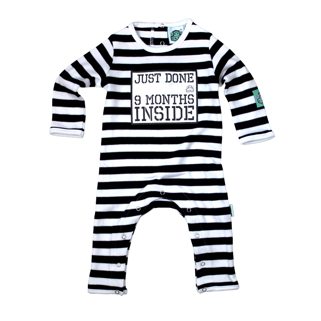 Funny Baby Grow – Just Done 9 Months Inside® | Organic Cotton | Lazy Baby®