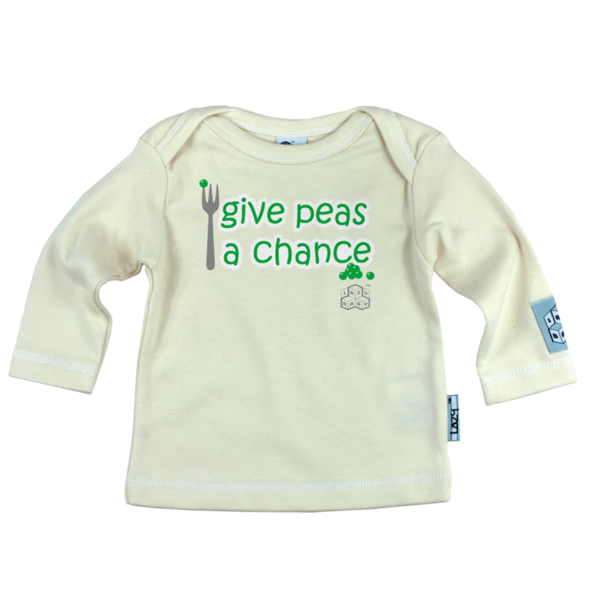Lazy Baby Gift - Give Peas a Chance Long Sleeve T Shirt