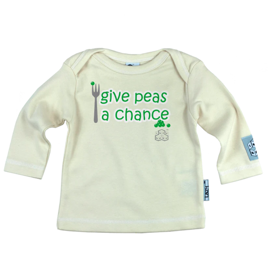 Lazy Baby Gift - Give Peas a Chance Long Sleeve T Shirt